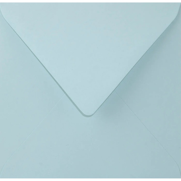 Set de plicuri decorative in culori patrate, Netuno, Sirio Color, K4, 153x153mm, Lipire umeda, V-tip, 115g/m2, Hartie, albastru deschis, 25 buc