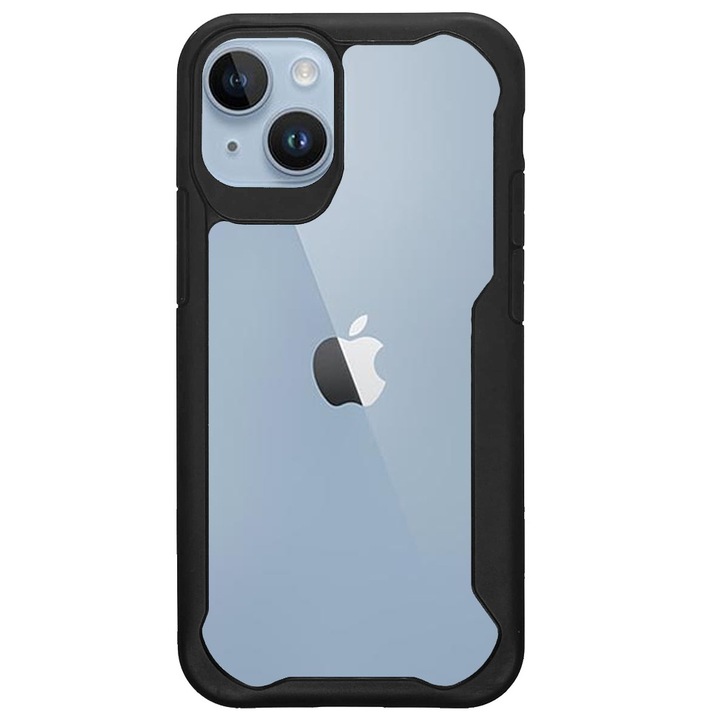 SILKASE tok Apple iPhone 14-hez, AntiGravity, fekete/átlátszó