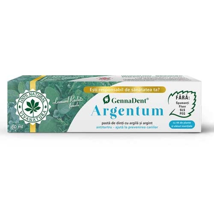 Genadent Argentum fogkrém 80ml Vivanatura