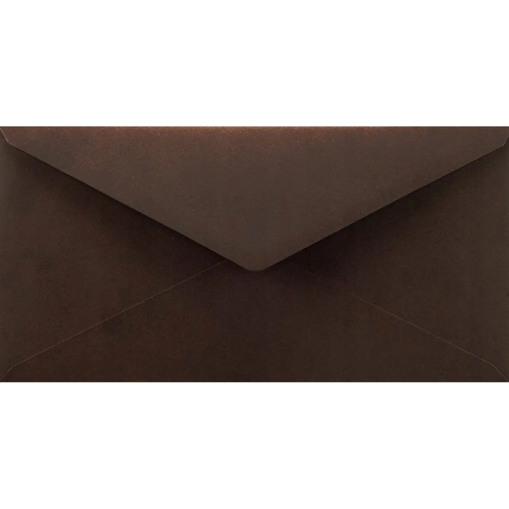 500 db színes díszboríték DL készlet, 11x22 Sirio Color Cacao barna, 115g