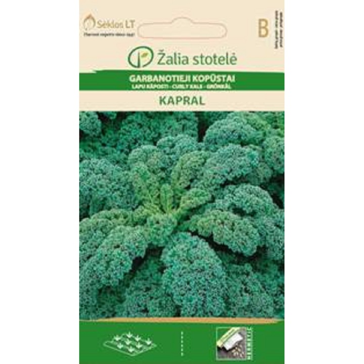 Seminte, Varza Curly Kale Kapral, Žalia Stotelė, plic, 2 grame