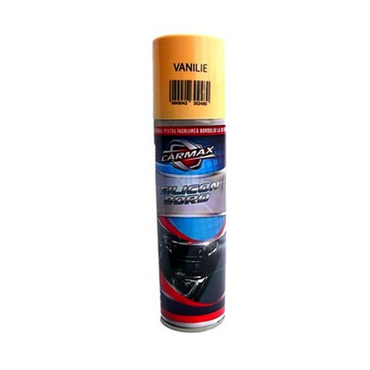 CARMAX Műszerfal Tisztító Spray, Szilikon VANÍLIA, 220ml