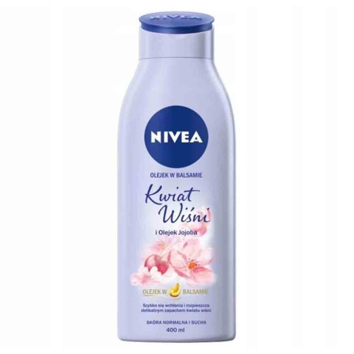 Лосион за тяло Nivea Cherry Blossom с жожоба, 400 ml