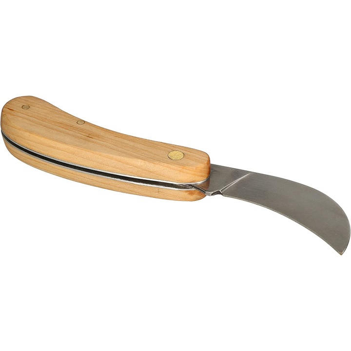 Cutit pliabil, Kotarbau, Otel/Lemn, 72x106 mm, Bej