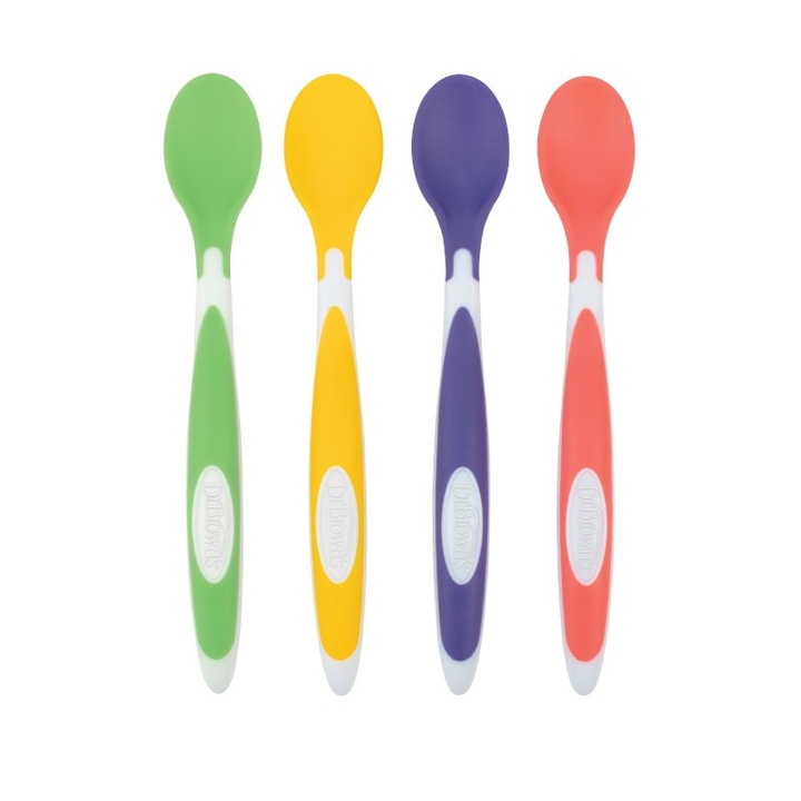 Set 4 tacamuri moi pentru bebelusi si copii, Dr Brown's, Silicon fara BPA