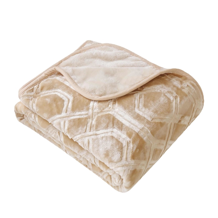 Patura Vito, Spod Igły i Nitki, Acril, 160 x 200 cm, Bej