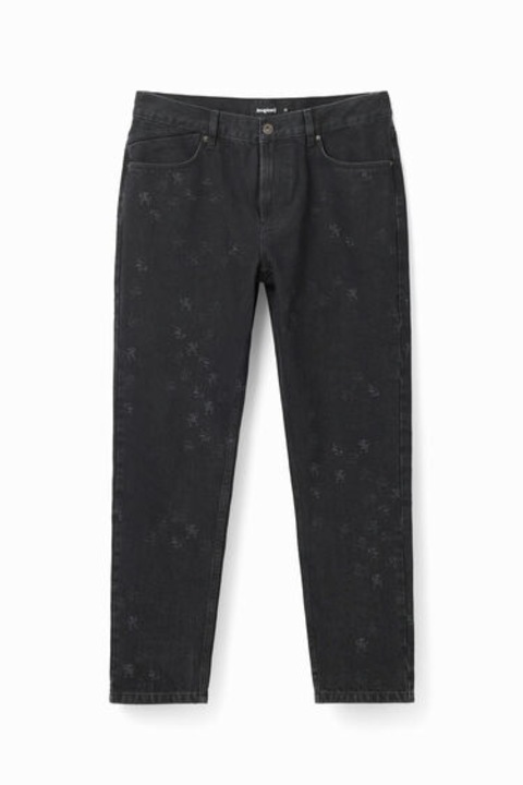 Blugi loose laser-print, Desigual