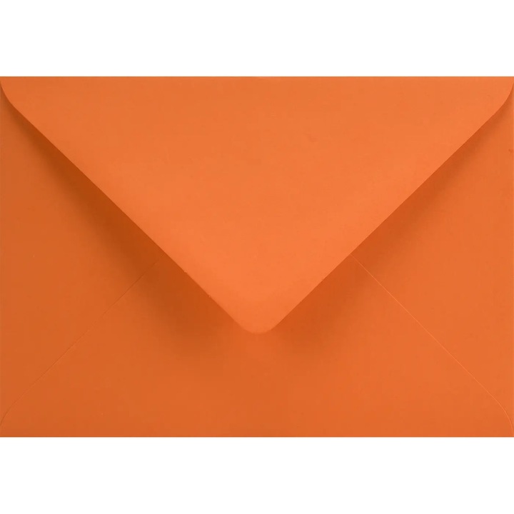 Комплект 100 цветни декоративни плика B6, 12.5x17.5 Sirio Color Arancio оранжев, 115g
