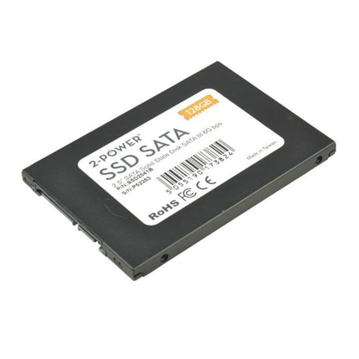 SSD 2-Power, 128GB, 2.5", Sata III, черен