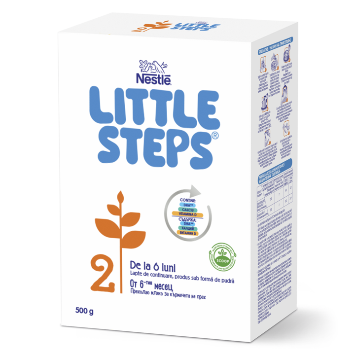 Lapte praf Nestle Little Steps 2 , 500g, 6-12 luni