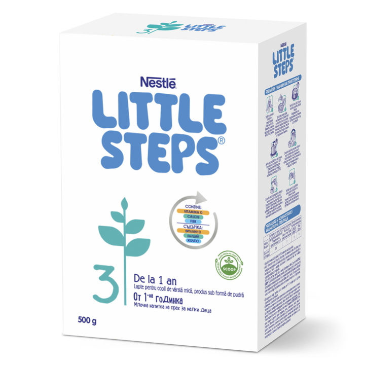 Lapte praf Nestle Little Steps 3 , 500g, de la 1 an