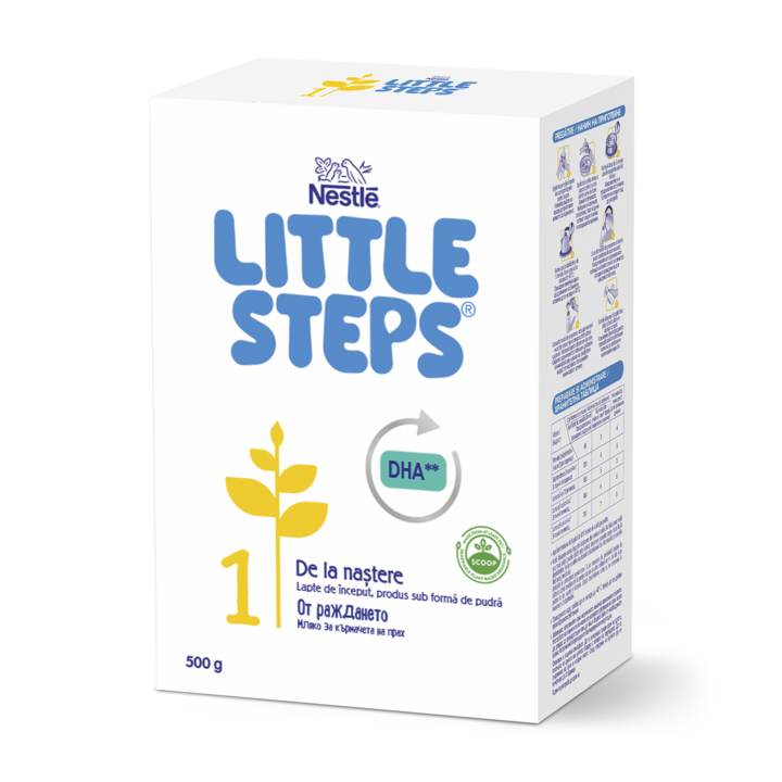 Lapte praf Nestle Little Steps 1 , 500g, 0-6 luni