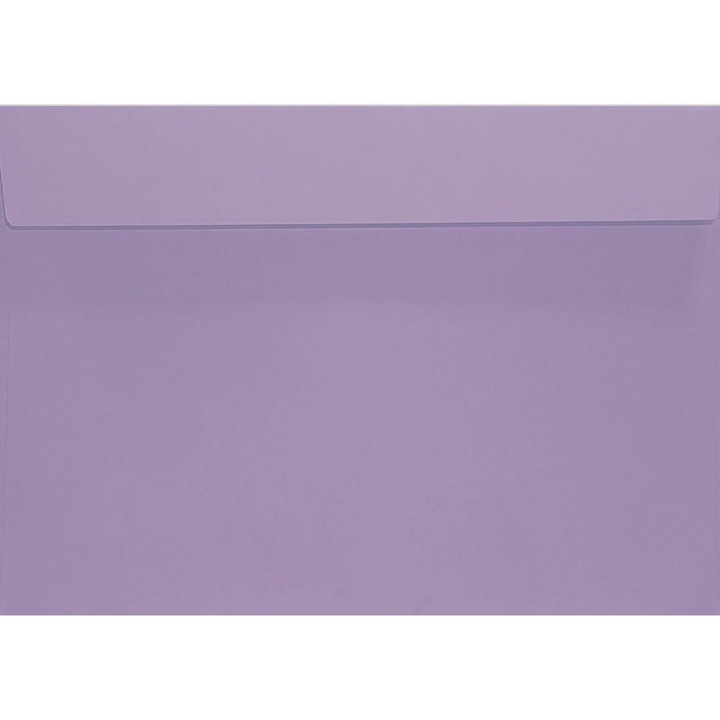 Set de plicuri decorative in culori, Netuno, Design, C5, 162x229mm, Banda detasabila, 120g/m2, Hartie, violet, 500 buc