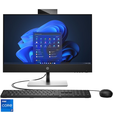 Sistem All-in-One HP ProOne 440 G9 cu procesor Intel® Core™ i7-12700T pana la 4.70 GHz, 23.8", Full HD, IPS, 16GB DDR4 3200MHz, SSD 512GB M.2 2280 PCle NVMe, DVD+/-RW, Intel® UHD Graphics 770, Microsoft Windows 11 Pro 64