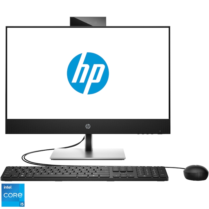 Настолен компютър All-in-One HP ProOne 440 G9, Intel® Core™ i5-13500T до 4,6 GHz, 23,8", Full HD, 16 GB DDR4, 512 GB SSD, Intel® UHD Graphics 770, FreeDOS, Black