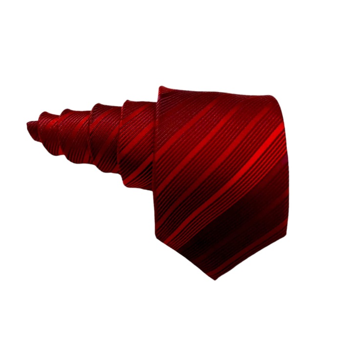 Cravata din matase naturala, Luxury Anis, Ember Red