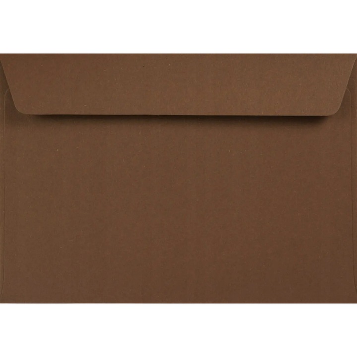 Комплект 100 екологични декоративни плика C6, 11.4x16.2 Kreative Mocca кафяв, 120g