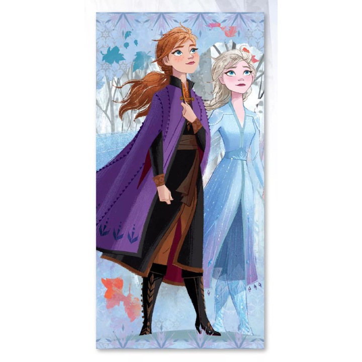 Хавлия за плаж/баня, Javoli, модел Frozen, полиестер, 67 x 137 см, многоцветна