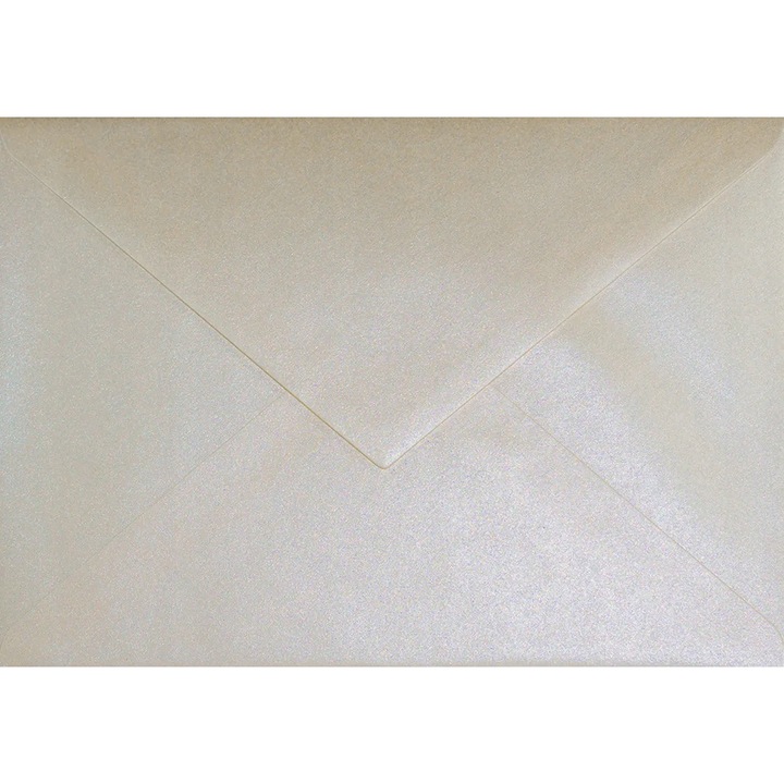 100 db fém boríték készlet C6, Netuno, Papír, 114x162 mm, 110 g, Gyöngyfehér