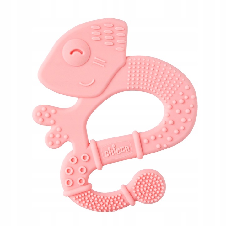 Играчка за зъби, Chicco, Силикон, 2 месеца+, Розова