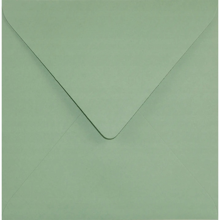 Комплект 25 цветни квадратни декоративни плика K4, 15,3x15,3 Keaykolour Green Matcha Tea, 120g