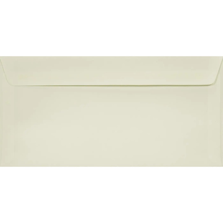 Set de plicuri decorative netede, Netuno, Bio Top, DL, 110x220mm, Banda detasabila, 90g/m2, Hartie, alb, 500 buc