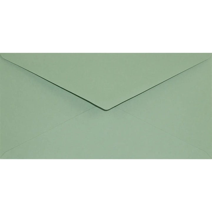 Комплект от 100 Екологични цветни декоративни плика DL, 11x22 Keaykolour Matcha Green Tea, 120g