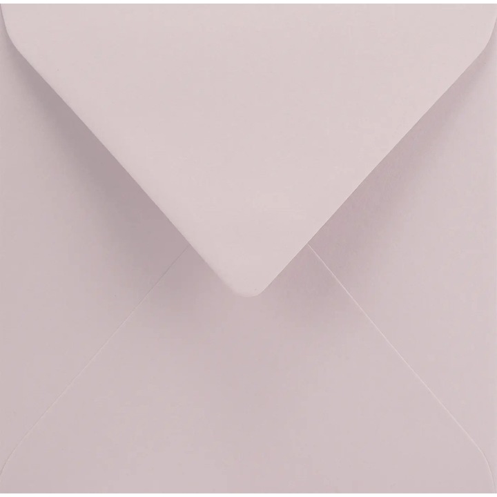 Set de plicuri decorative in culori patrate, Netuno, Keaykolour, K4, 153x153mm, Lipire umeda, V-tip, 120g/m2, Hartie, Roz deschis, 25 buc