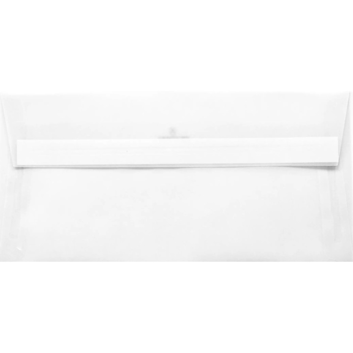 Комплект 500 декоративни плика за рисуване DL, 11x22 Golden Star Extra White прозрачно бяло, 110g
