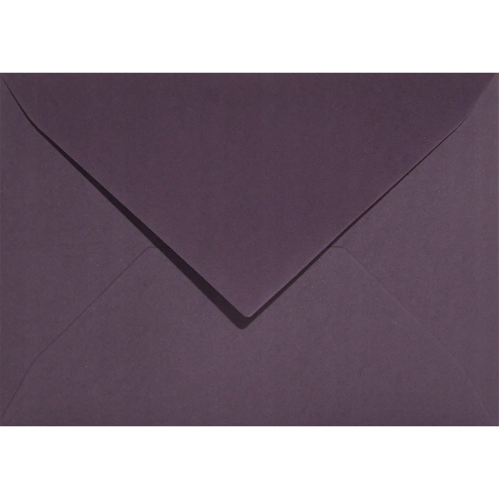 Комплект от 100 екологични цветни декоративни плика B6, 12.5x17.5 Keaykolour Plum purple, 120g