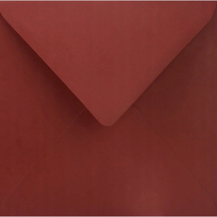 Set de plicuri decorative in culori patrate, Netuno, Sirio Color, K4, 153x153mm, Lipire umeda, V-tip, 115g/m2, Hartie, burgundy, 25 buc