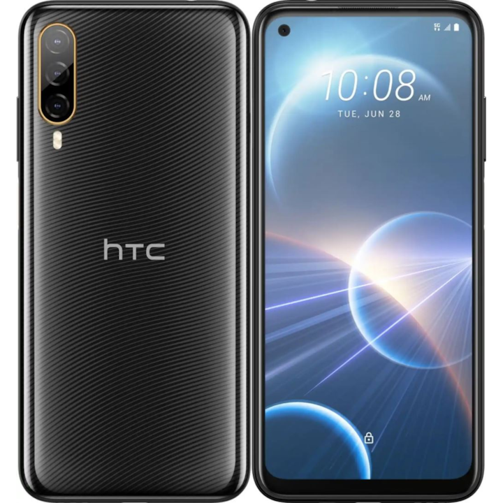 Мобилен телефон HTC Desire 22 Pro, Dual SIM, 128GB, 8GB RAM, 5G, Starry Night Black