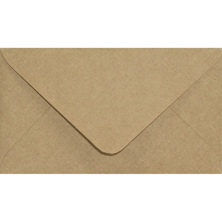 Комплект 25 екологични декоративни плика C8, 5.8x10 кафяв EKO Kraft, 100гр