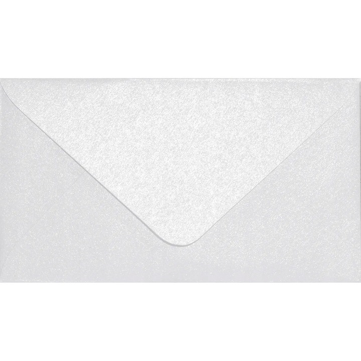 Комплект 100 метални декоративни плика C8, 5.8x10 Aster Metallic White, 120g