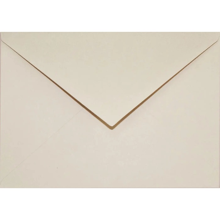 Set de plicuri decorative in culori, Netuno, Keaykolour, C6, 114x162mm, Lipire umeda, V-tip, 120g/m2, Hartie, bej, 100 buc