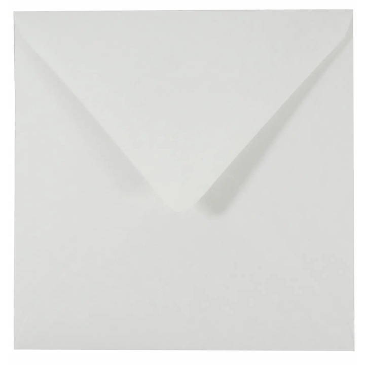 25 db K4 szögletes ökológiai díszboríték készlet, 15,3x15,3 White Gesso anyag, 120g