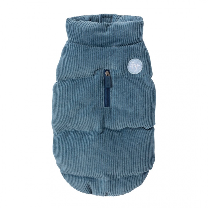 Jacheta pentru Caini Fuzzyard, Mosman Puffer, Albastru, Masura 4, M