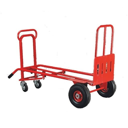 Carucior pentru marfa manevrabil in trei pozitii