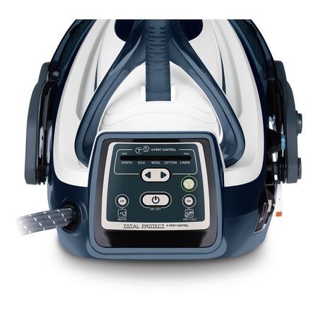 Statie de calcat Tefal GV9080E0 Pro Express X-Pert Care, 2400W, 500g/min, 120g/min, Talpa Autoclean Durilium, 7.5 bari, 5 setari, Protect System, 1.6l, Alb/Albastru
