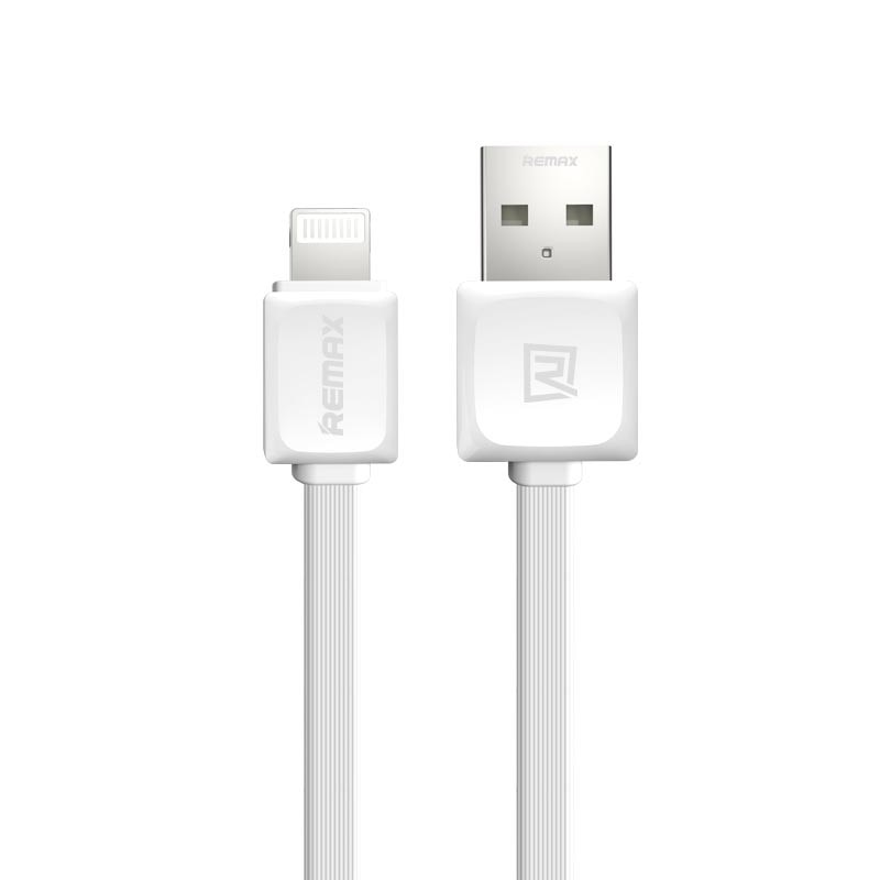 Cablu de date REMAX iPhone 5 / 5S / SE / 6 /6S / 7, Alb