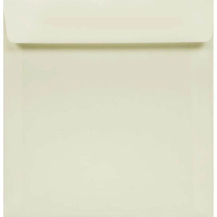 500 db dekoratív négyzet alakú boríték készlet K4, 15,6x15,6 Bio Top Natural White, 90g