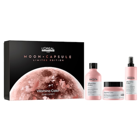 Set 3 produse profesionale pentru ingrijirea parului vopsit L'Oréal Professionnel Serie Expert VITAMINO COLOR: Sampon, 300 ml + Masca, 250 ml + Spray 10 in 1, 190 ml