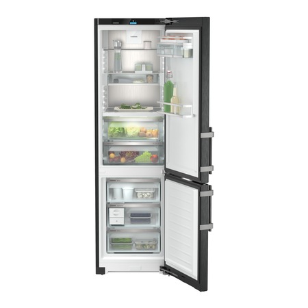 Combina frigorifica Liebherr CBNbsa 5753 Prime, BioFresh, NoFrost, 362 l, 201.5 сm, Clasa A, BlackSteel, Inox