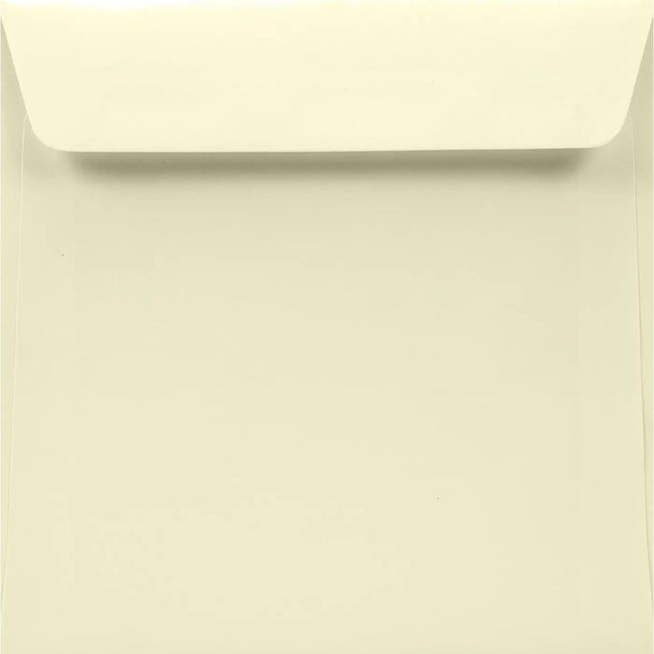 Комплект 50 квадратни декоративни плика K4, 17x17 Lessebo Ivory екрю, 120гр