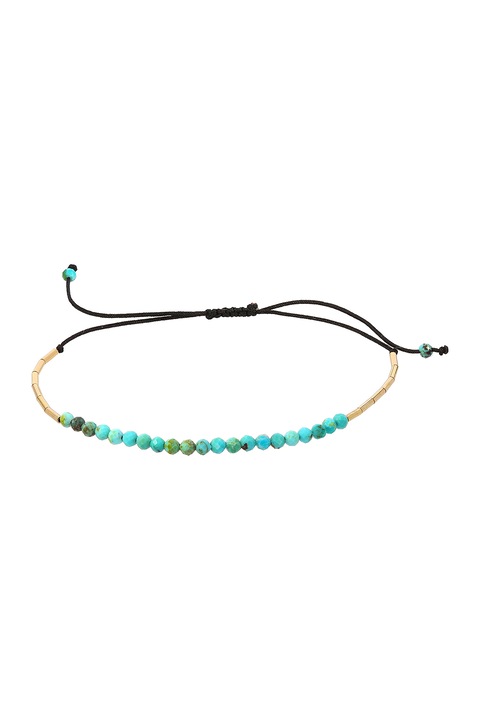 CORINA MARDARI, Bratara din aur filat de 14K/20 si pietre de turcoaz, Auriu, Turcoaz