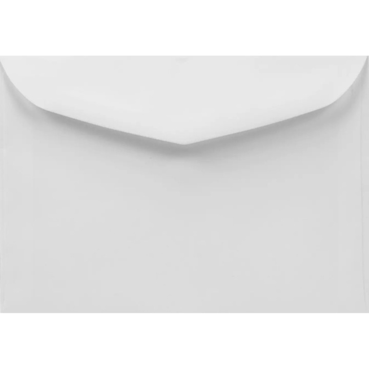 Set de plicuri decorative netede, Netuno, Amber, B6, 120x180mm, Lipire umeda, 100g/m2, Hartie, alb, 900 buc