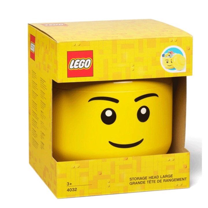 Кутия за съхранение LEGO, Large Head, момче, 024146