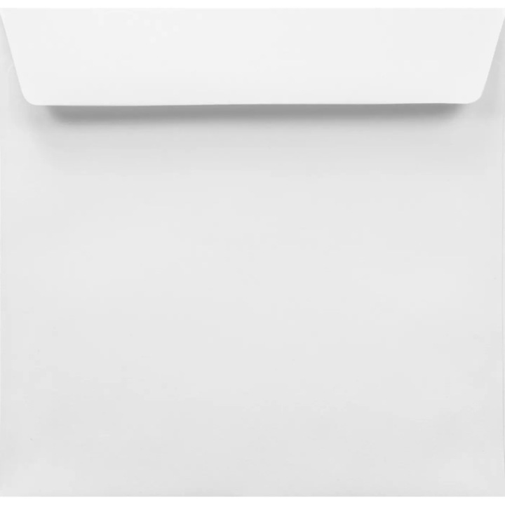 Set de plicuri decorative netede patrate, Netuno, Amber, K4, 155x155mm, Lipire umeda, 100g/m2, Hartie, alb, 500 buc