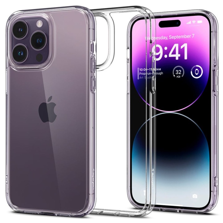 Husa Cu Grad Ridicat de Protectie pentru iPhone 14 Pro Max, AIR Protect, Z31, Siliciu, Crystalline
