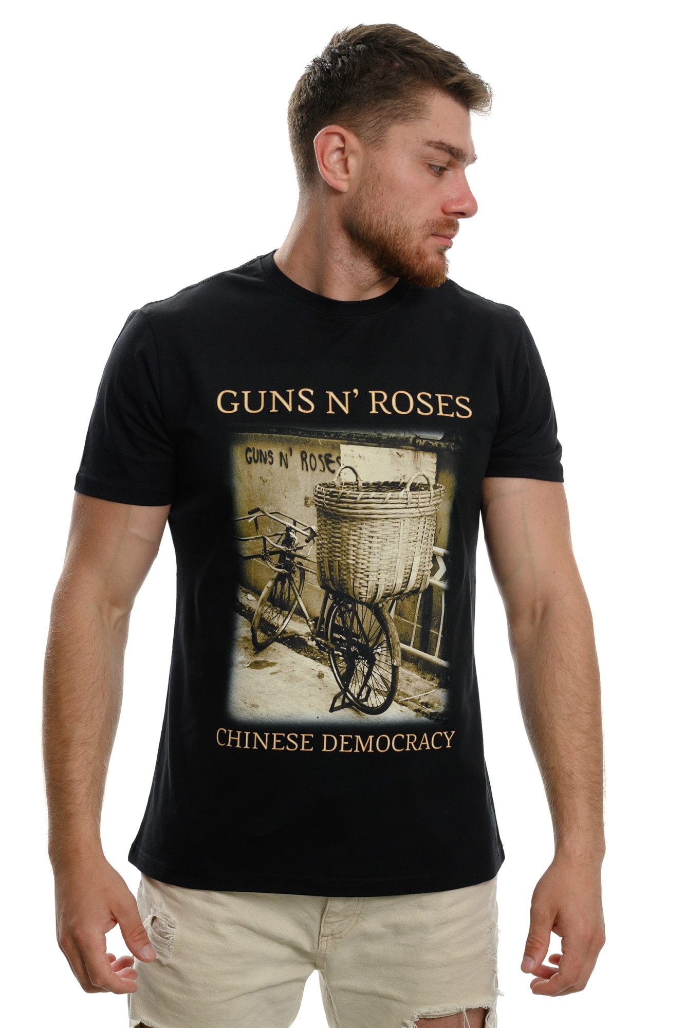 scientist Getting worse Extremely important Tricou pentru barbati Printex, Guns N' Roses, Chinese Democracy, Front and  Back print, Negru - eMAG.ro